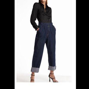 Zara Paperbag Baggy Slouchy High Waist Jeans Size 38(US 6) NEW WITH TAG!